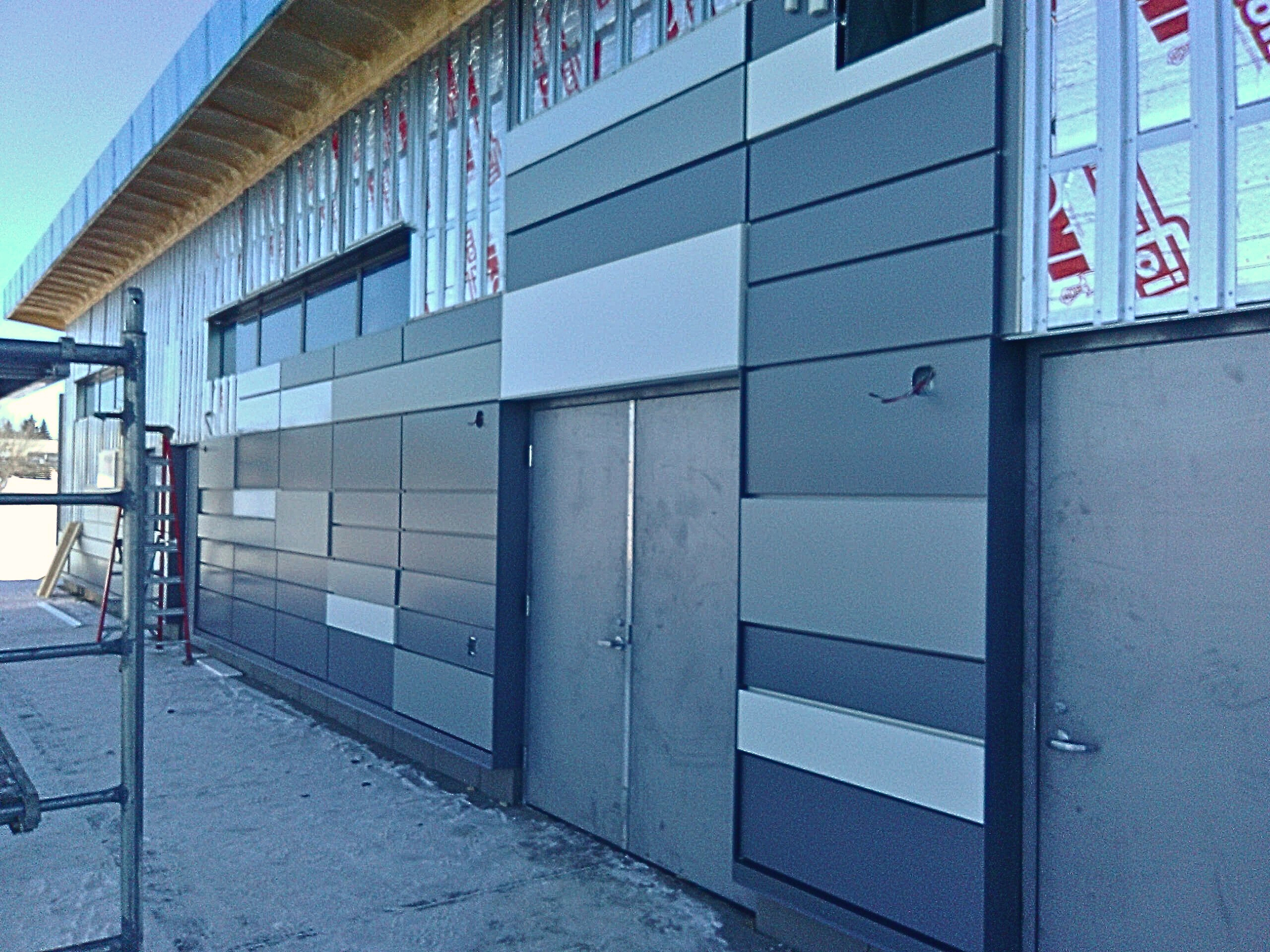Architectural Metal and Rainscreen Systems installation in Edmonton